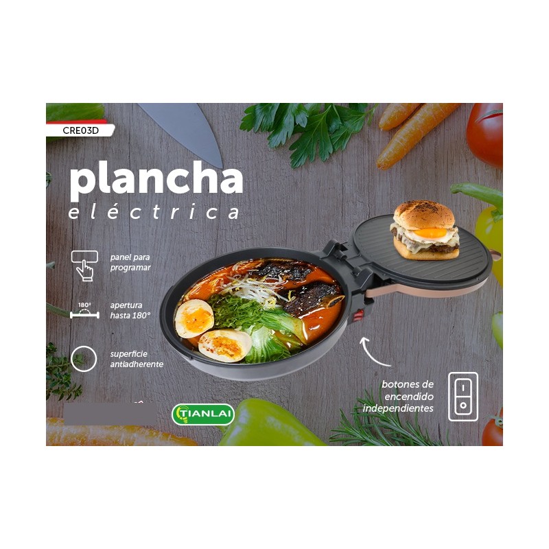 CREPERA ELECTRICA ANTIADHERENTE (CON PLATO Y BATIDOR) Hogar