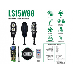 LUMINARIA SOLAR LS15W88