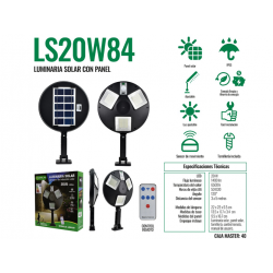 LUMINARIA SOLAR LS20W84