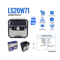 LUMINARIA SOLAR LS20W71