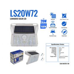 LUMINARIA SOLAR LS20W72