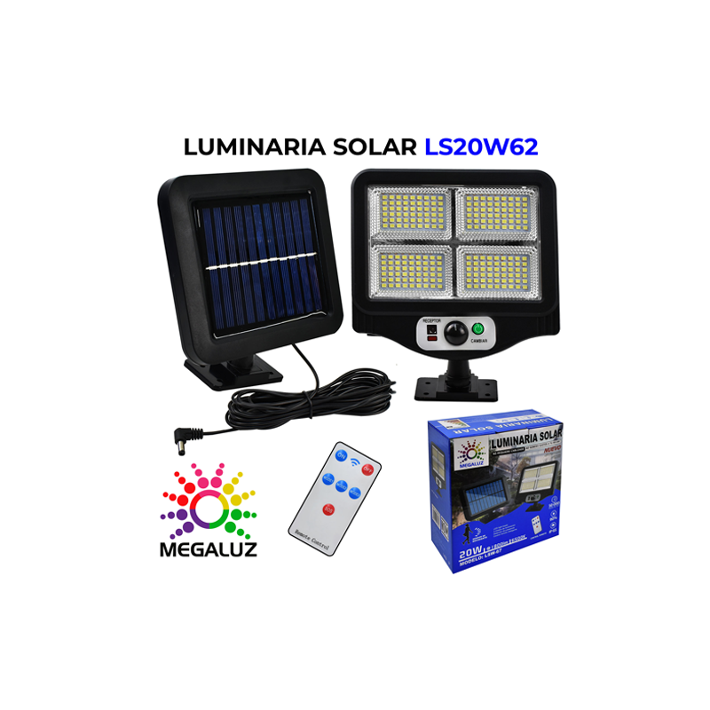 LUMINARIA SOLAR LS20W62