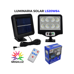 LUMINARIA SOLAR LS20W64