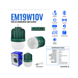 LAMPARA DE EMERGENCIA EM19W10V