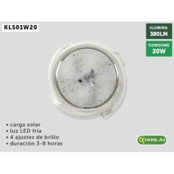 LUMINARIA SOLAR KLS01W20