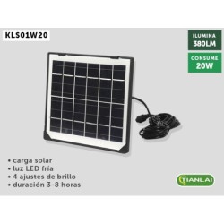 LUMINARIA SOLAR KLS01W20