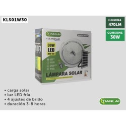 LUMINARIA SOLAR KLS01W30