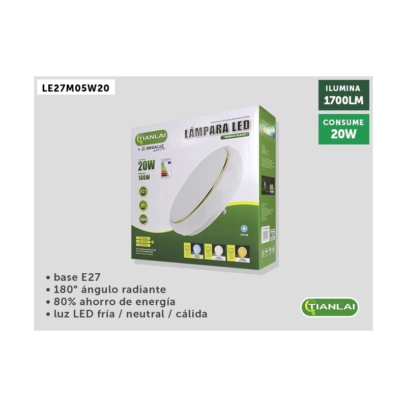 LAMPARA LED LE27M05W20