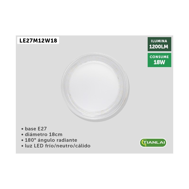 LAMPARA LED LE27M12W18