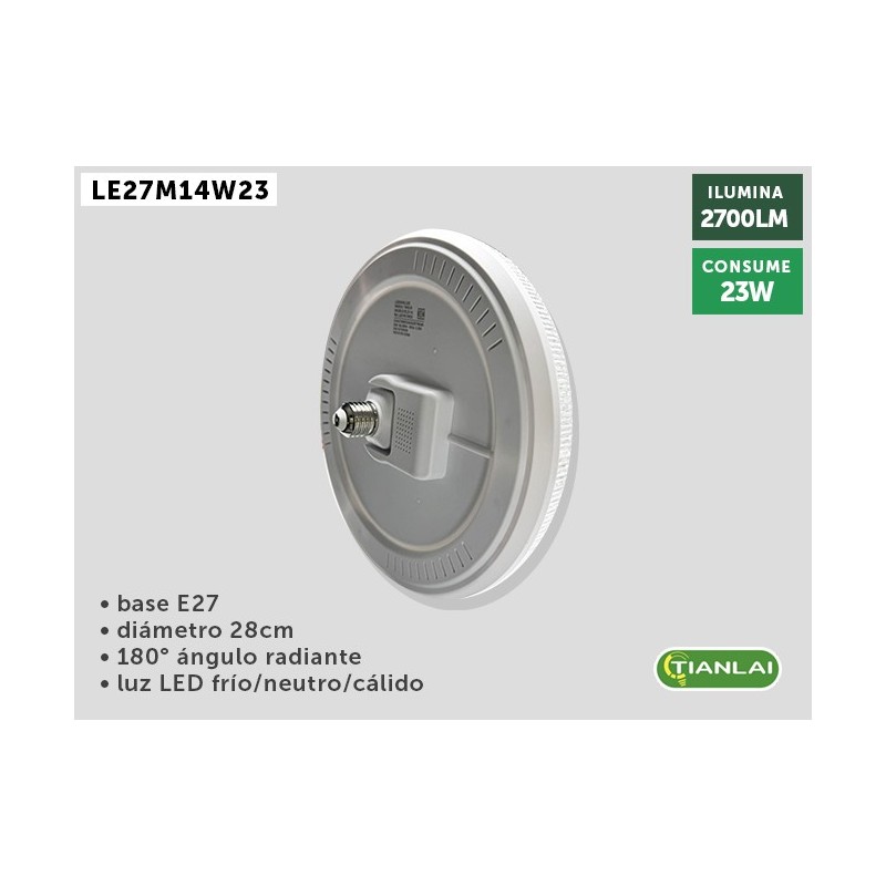 LÁMPARA LED LE27M14W23