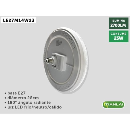 LÁMPARA LED LE27M14W23